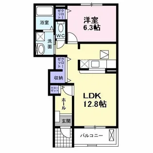 シャルムTW【1階】の間取り