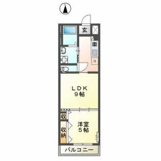 コロンⅡ【2階】の間取り