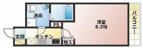 SERENiTE江坂四番館【6階】の間取り