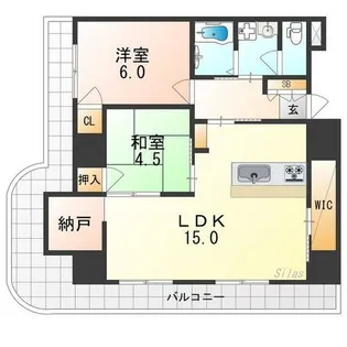 エクセレント山陽【5階】の間取り