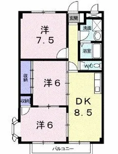 サンヒルズ千代田Ⅰ【1階】の間取り