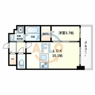 Louis Residence 弁天町【5階】の間取り