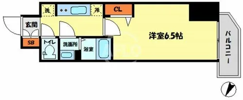 プレサンス福島吉野ミナージ【8階】の間取り