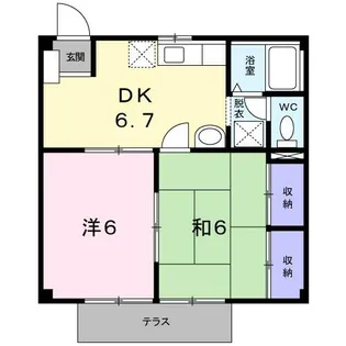 エクセル長尾【1階】の間取り