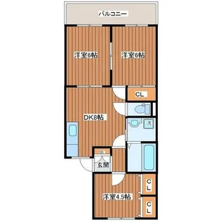 ロイヤルハイツ宏和Ⅱ【4階】の間取り