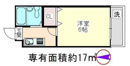 北斗ハイツ【103号室】の間取り