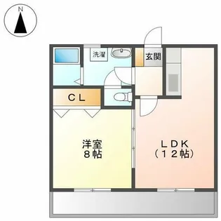 シャトー香織【201号室】の間取り