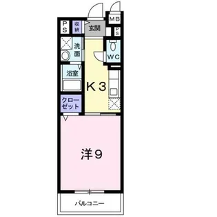 アリスト大和高田【3階】の間取り
