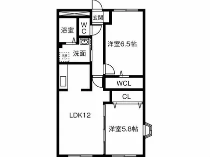ファミーユ・エネ【102号室】の間取り