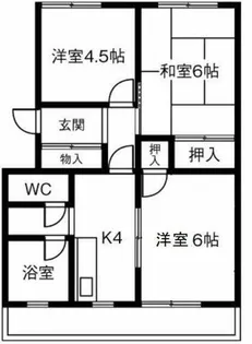 明治ハイツ【202号室】の間取り