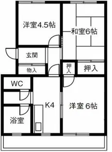 明治ハイツ【202号室】の間取り