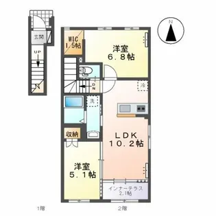 パルティール【2階】の間取り