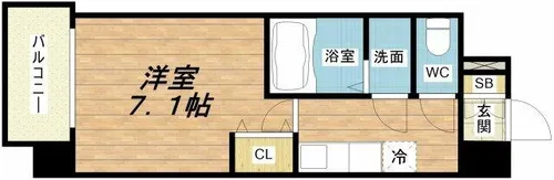 LIVIAZ OSAKA Verite【9階】の間取り