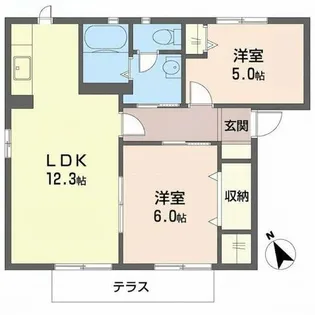 加東市藤田(クローバー 藤田)【1階】の間取り