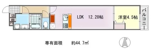 La Fite SHIMOGAMO【1階】の間取り