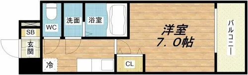 LIVIAZ OSAKA Verite【4階】の間取り