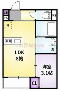 フィーリックス御井町【301号室】の間取り