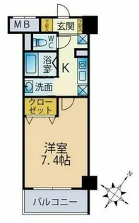 セリテ板宿【1階】の間取り