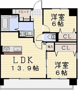 パーシモン【4階】の間取り