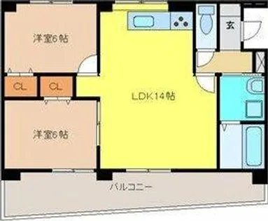 サンシャイン本郷B棟【B-3号室】の間取り