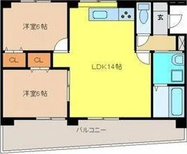 サンシャイン本郷B棟【B-3号室】の間取り