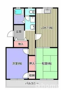 カーサ南茨木【3階】の間取り
