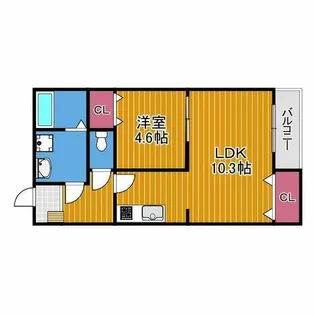 ALEGRIA藤井寺【3階】の間取り