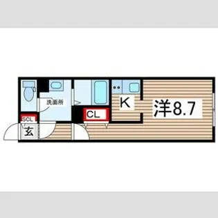 G VIVRE 御器所【1階】の間取り