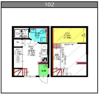 Velo JIYUGAOKA【1階】の間取り