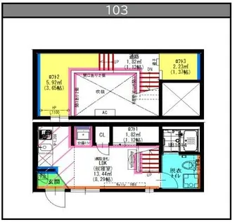 Velo JIYUGAOKA【1階】の間取り