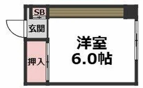生野ハイツ【1階】の間取り