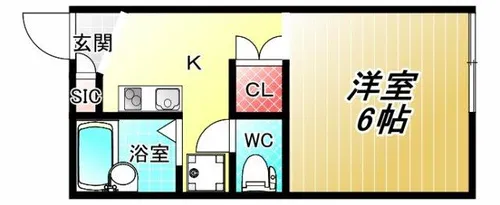 ベルディール高美【1階】の間取り