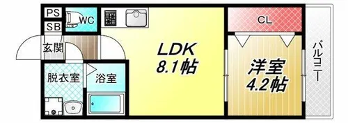H-Maison大蓮南Ⅱ【302号室】の間取り