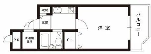 ジュネス西明石【5階】の間取り