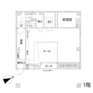 南畝町テナントビル【1F号室】の間取り