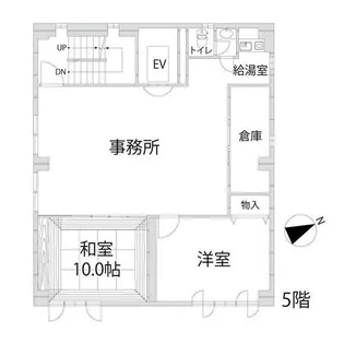 南畝町テナントビル【5F号室】の間取り