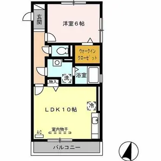 グランシャリオ御園【2階】の間取り