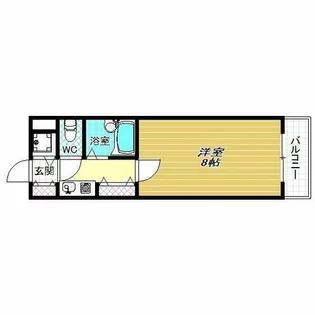 ヴェルジェ旭ヶ丘【4階】の間取り