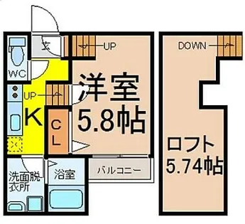Creo吹上【1階】の間取り