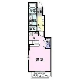 サンローレル【1階】の間取り