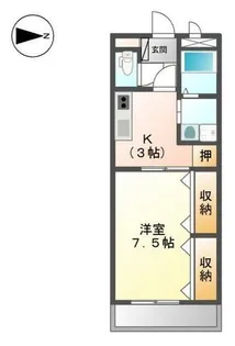 ヴァン ヴェール【1階】の間取り