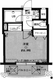 アバンス薬院【4階】の間取り