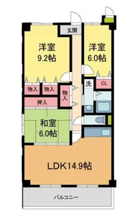 ヴィオレット宝塚【6階】の間取り