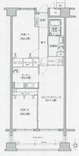 ソーラスフロント富船北棟【2階】の間取り