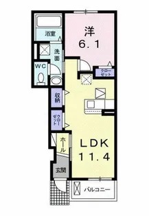 アールグレイ エム【1階】の間取り