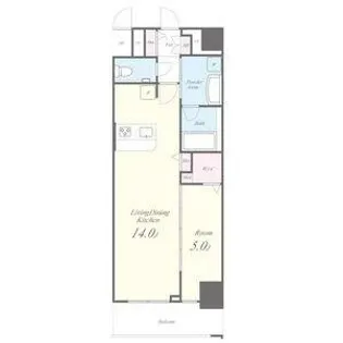 La’a Kea 徳川【5階】の間取り