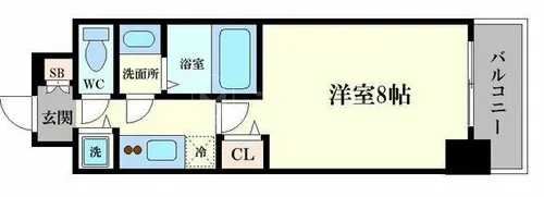 ディクス福島レジデンス【3階】の間取り