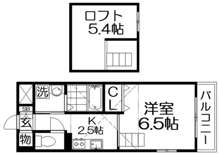 SUNBELL&寝屋川【2階】の間取り