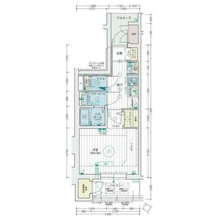 エステムコート名古屋葵【4階】の間取り