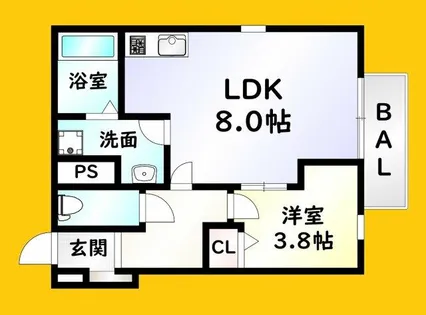 フロール・ド・セレッソⅡ【3階】の間取り
